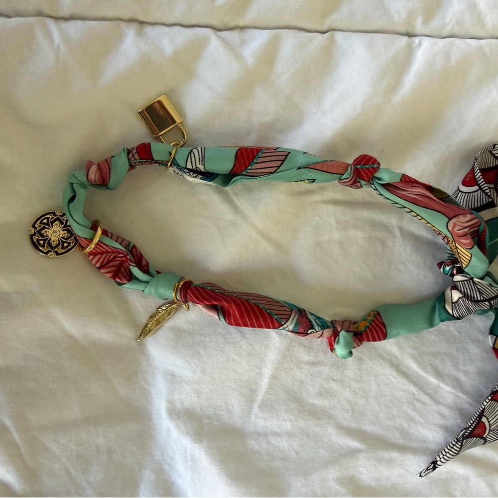 Colorful 100% Silk Bandana Necklace